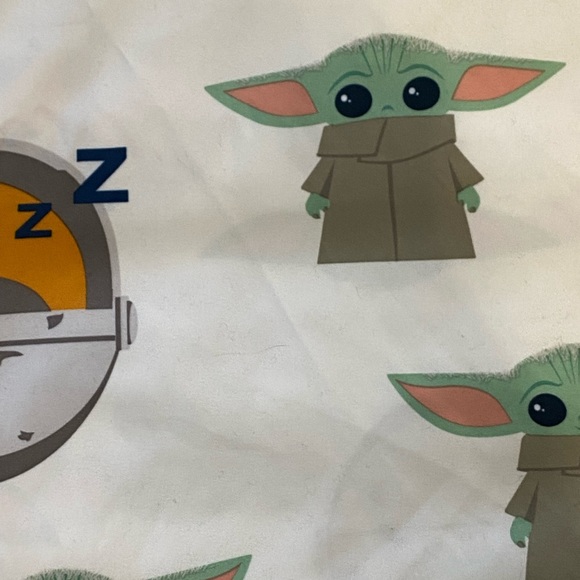 Star Wars - Mandolorian Baby Yoda flat sheet for twin bed - Picture 3 of 4